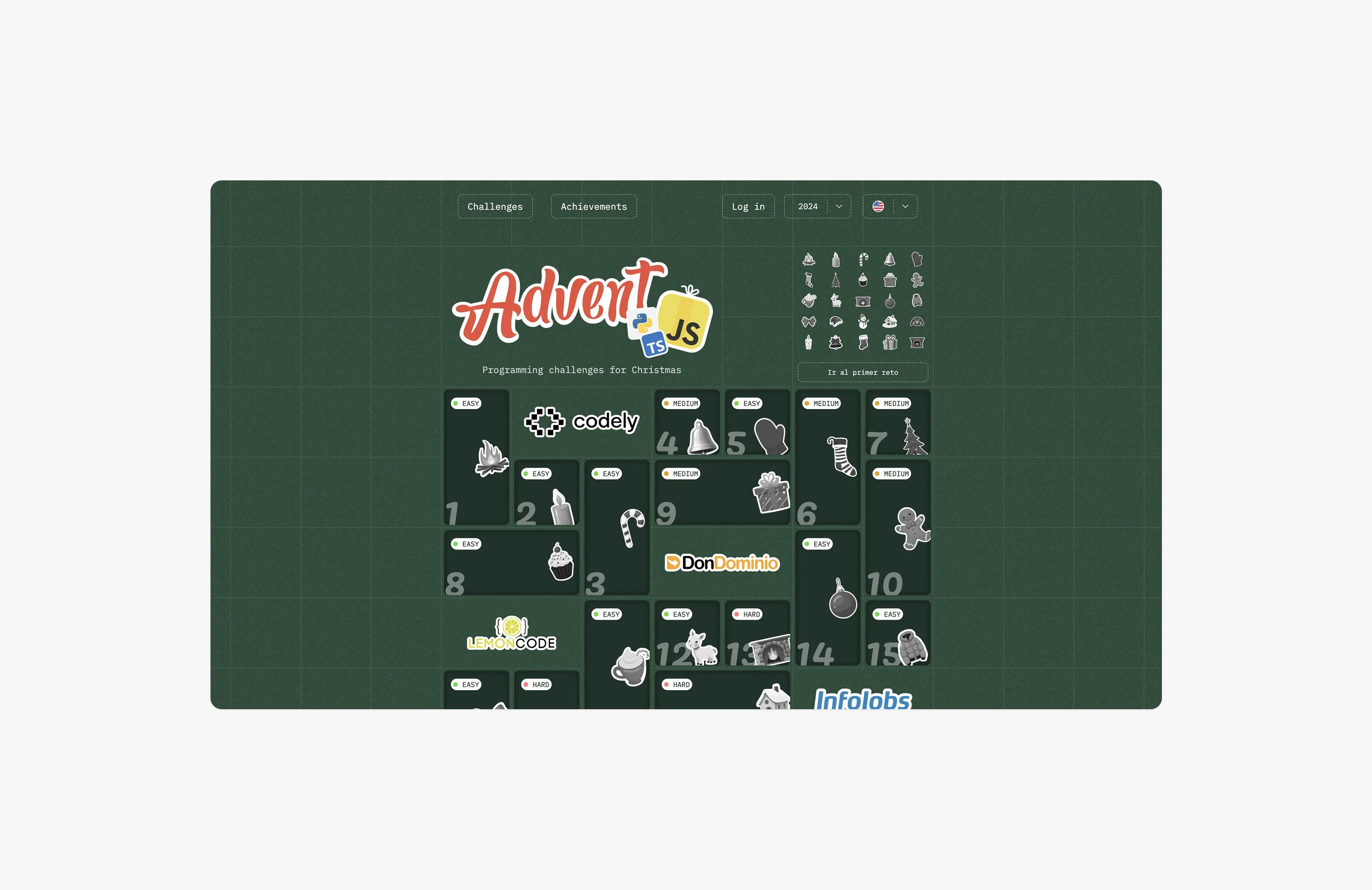 AdventJS coding challenges platform